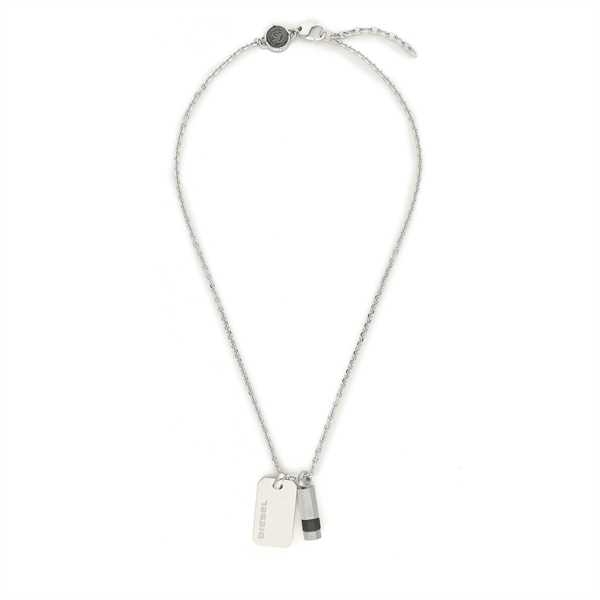 Náhrdelník Diesel Brave Armor Double Pendant DX1156040 Strieborná