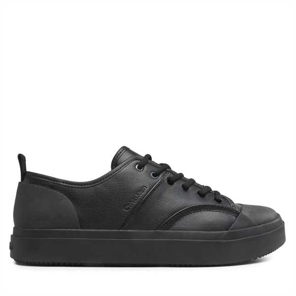 Plátenky Calvin Klein Low Top Lace Up Lth HM0HM01045 Čierna