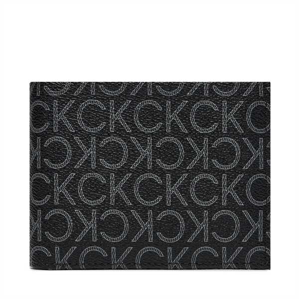 Veľká pánska peňaženka Calvin Klein Ck Must Mono Bifold 5Cc W/Coin K50K511671 Čierna