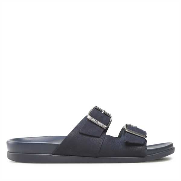 Šľapky Tommy Hilfiger Hilfiger Nubuck Buckles Sandal FM0FM04459 Tmavomodrá