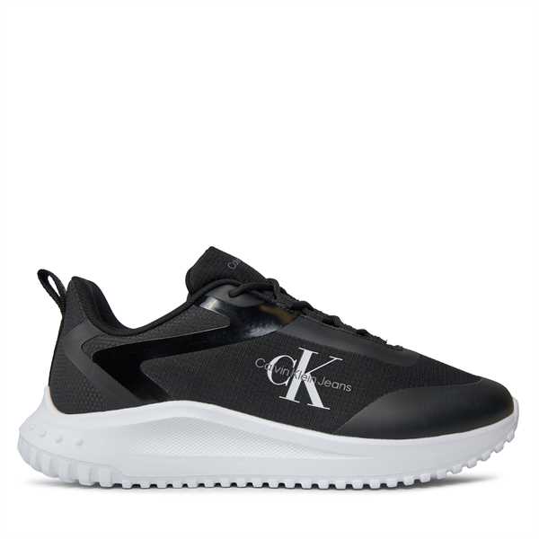 Sneakersy Calvin Klein Jeans Eva Runner Low Lace Ml Mix YM0YM00968 Sivá