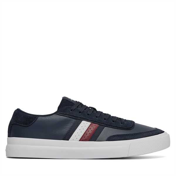 Sneakersy Tommy Hilfiger Th Cupset Rwb Lth FM0FM04975 Tmavomodrá