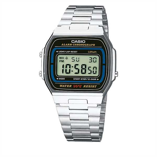 Hodinky Casio Vintage A164WA-1VES Strieborná