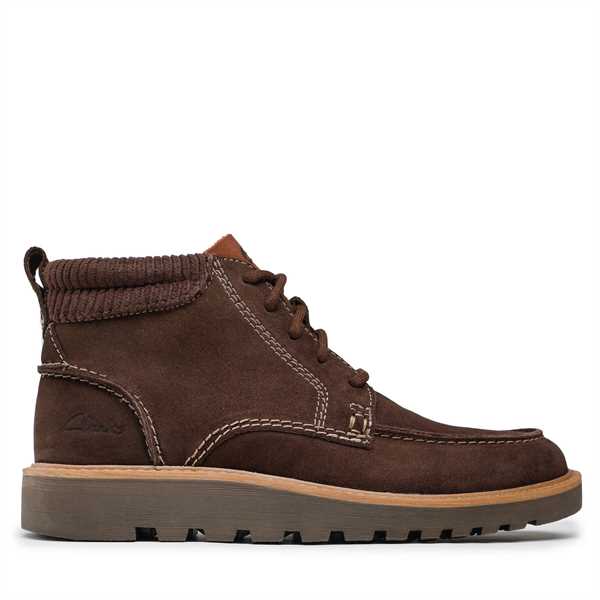 Šnurovacia obuv Clarks Barnes Mid 261675657 Hnedá