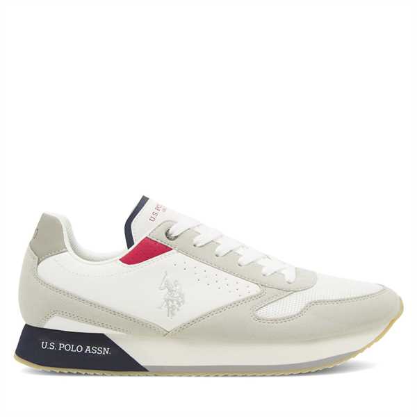 Sneakersy U.S. Polo Assn. NOBIL003G Biela