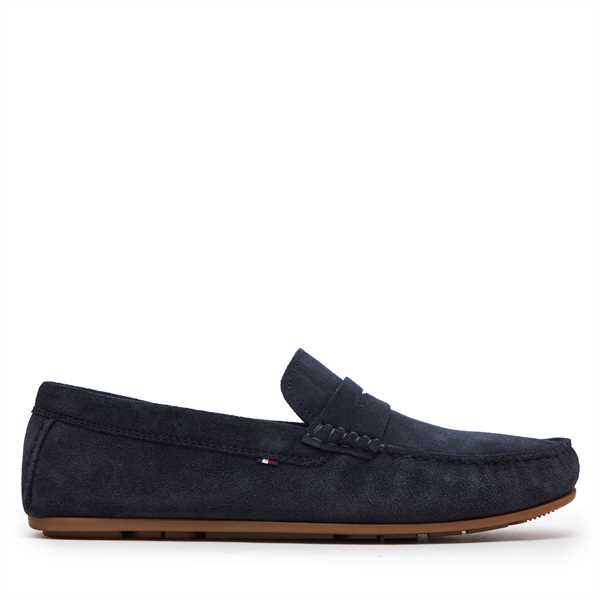 Mokasíny Tommy Hilfiger Casual Hilfiger Suede Driver FM0FM04998 Tmavomodrá