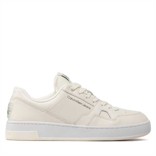 Sneakersy Calvin Klein Jeans Basket Cupsole Lacup Low YM0YM00497 Béžová