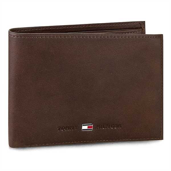 Veľká pánska peňaženka Tommy Hilfiger Johnson Cc And Coin Pocket AM0AM00659 Hnedá