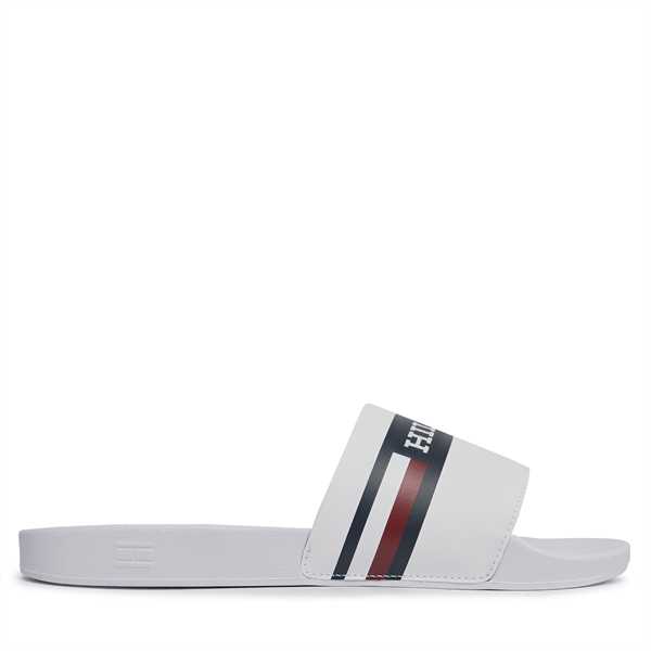 Šľapky Tommy Hilfiger Corporate Hilfiger Pool Slide FM0FM04911 Biela