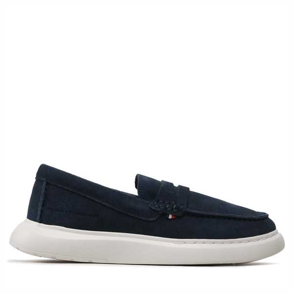 Poltopánky Tommy Hilfiger Hybrid Loafer FM0FM04440 Tmavomodrá