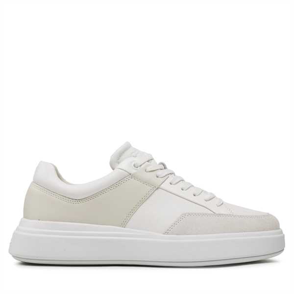 Sneakersy Calvin Klein Low Top Lace Up HM0HM01047 Biela