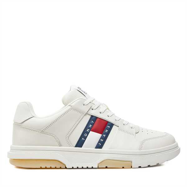 Sneakersy Tommy Jeans The Brooklyn Leather EM0EM01429 Biela