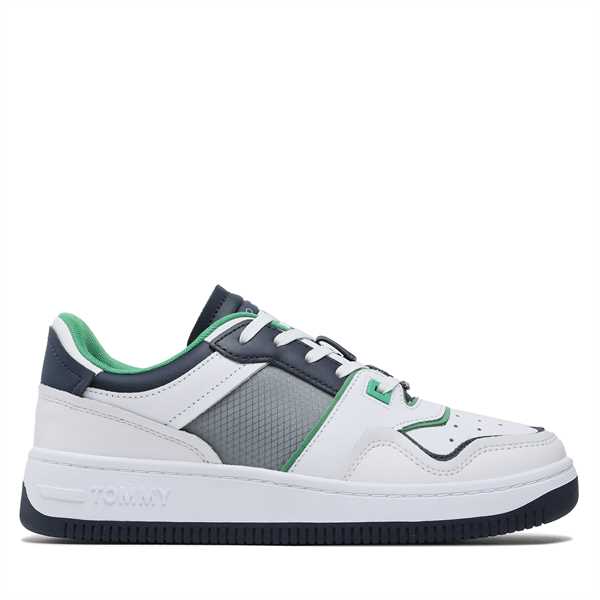 Sneakersy Tommy Jeans Basket Mesh EM0EM01166 Biela