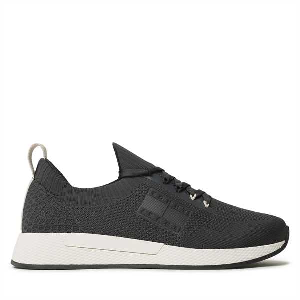 Sneakersy Tommy Jeans Tjm Knitted Runner EM0EM01225 Čierna