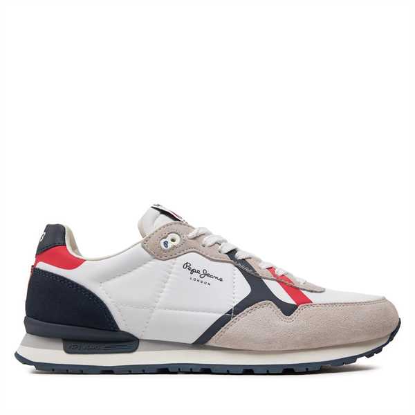 Sneakersy Pepe Jeans Brit Road M PMS40007 Biela