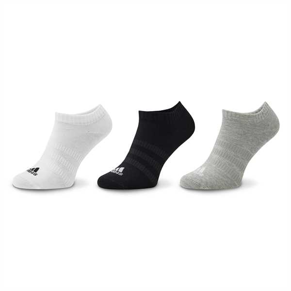 Ponožky Krátke Unisex adidas Thin and Light Sportswear Low-Cut Socks 3 Pairs IC1337 Sivá