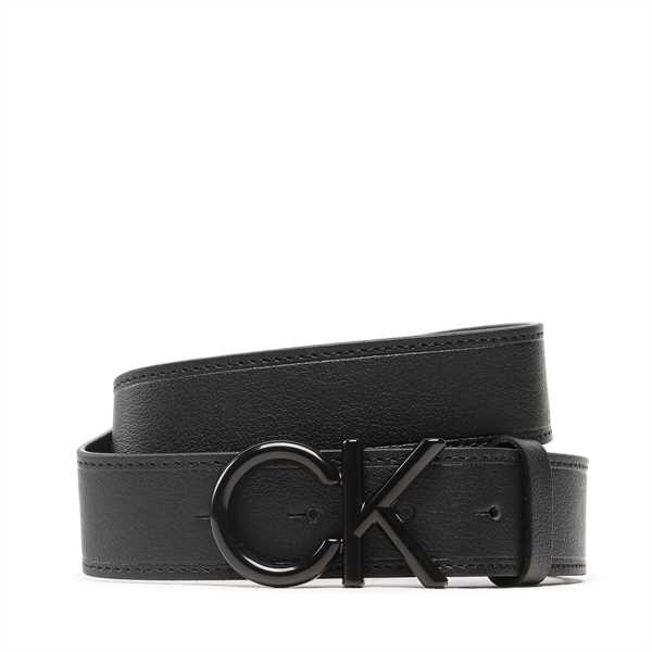 Pánsky opasok Calvin Klein Adj Ck Metal Bobe Black 35Mm K50K510623 Čierna