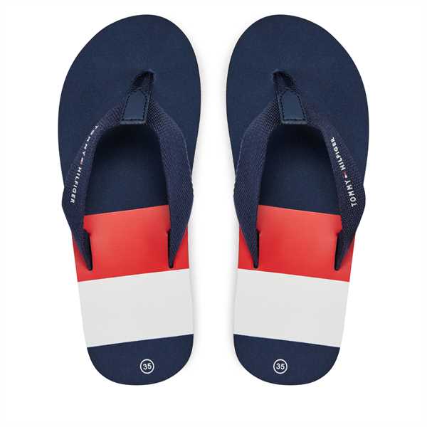 Žabky Tommy Hilfiger T3B8-33446-0058 S Tmavomodrá