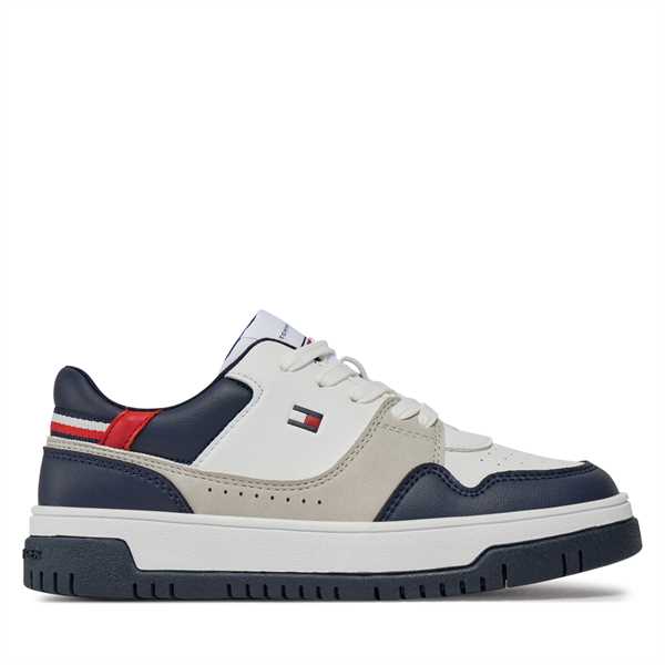 Sneakersy Tommy Hilfiger Low Cut Lace-Up Sneaker T3X9-33368-1355 S Biela