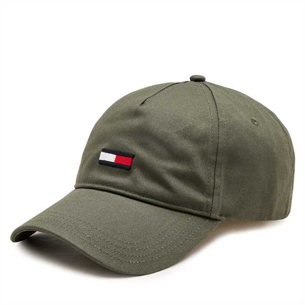 Šiltovka Tommy Jeans Tjm Elongated Flag 5 Panel Cap AM0AM11692 Kaki