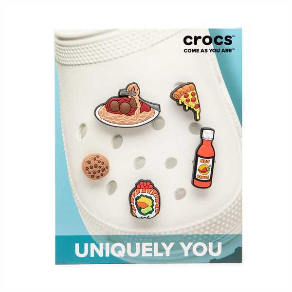 Ozdoba na topánky Crocs Food Please 5 Pack 10008661 Farebná