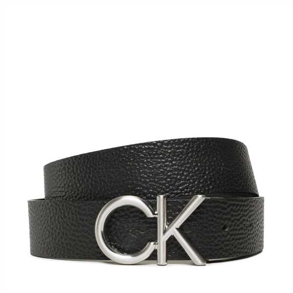 Pánsky opasok Calvin Klein Adj Ck Metal Bombe 35Mm K50K509956 Čierna