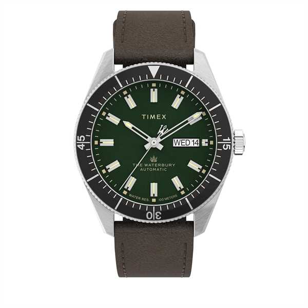 Hodinky Timex Waterbury TW2V24700 Hnedá