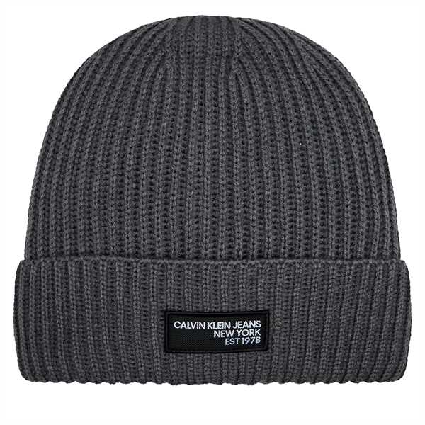 Čiapka Calvin Klein Jeans Seasonal Patch Beanie K50K511430 Sivá