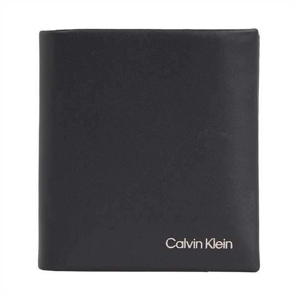 Pánska peňaženka Calvin Klein Ck Concise Trifold 6Cc W/Coin K50K510593 Čierna