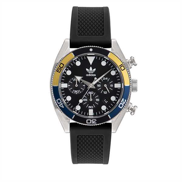 Hodinky adidas Originals Edition Two Chrono Watch AOFH23003 Strieborná