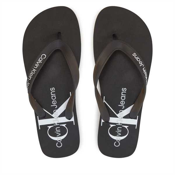 Žabky Calvin Klein Jeans Beach Sandal Monogram Tpu YM0YM00838 Čierna