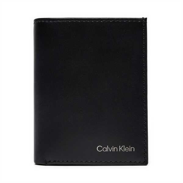 Malá pánska peňaženka Calvin Klein Ck Smooth Bifold 6Cc W/Coin K50K512072 Čierna