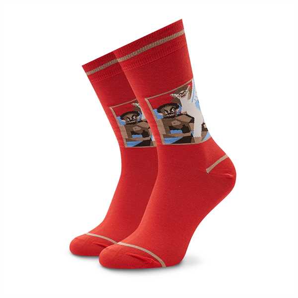 Ponožky Vysoké Unisex Stereo Socks Wet Nightmare Červená