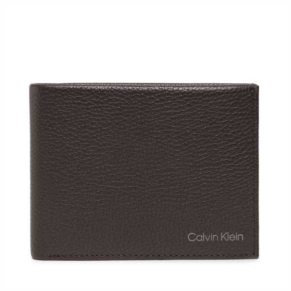 Veľká pánska peňaženka Calvin Klein Warmt Bifold 5Cc W/Coin L K50K507896 Hnedá