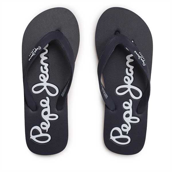 Žabky Pepe Jeans Bay Beach Basic M PMS70128 Tmavomodrá