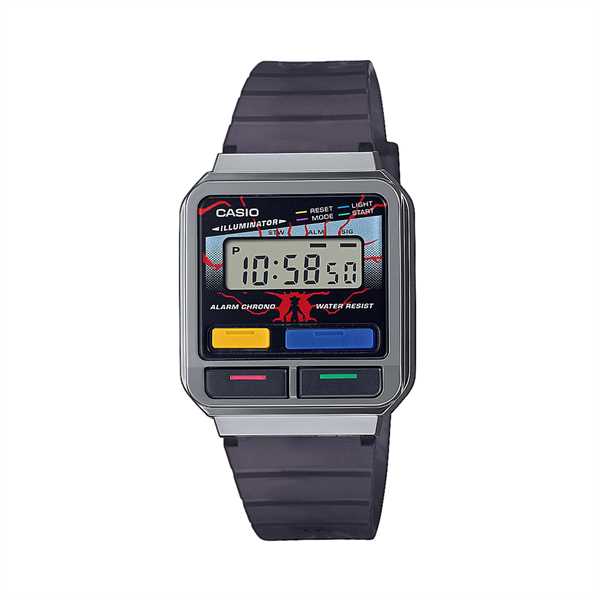 Hodinky Casio Vintage Edgy Stranger Things A120WEST-1AER Sivá