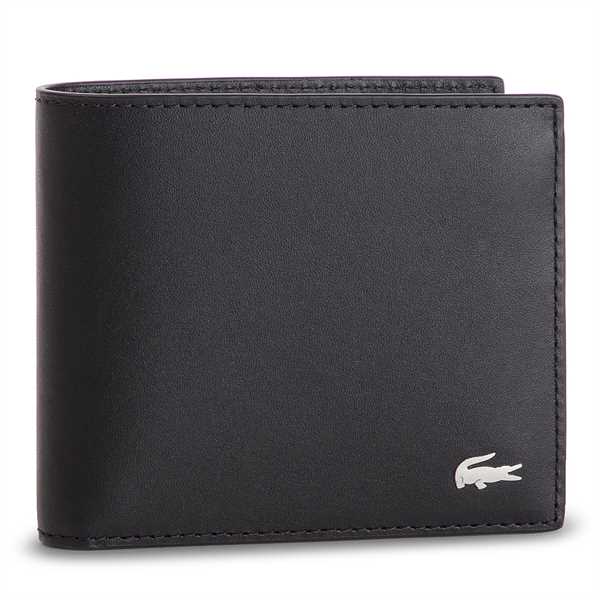 Veľká pánska peňaženka Lacoste M Billfold Coin NH1112FG Čierna