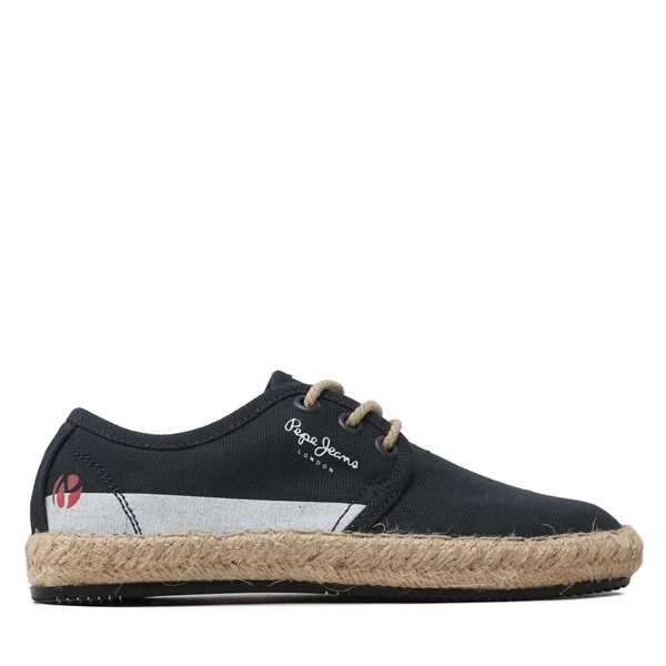 Espadrilky Pepe Jeans Tourist Lace Boys PBS10096 Tmavomodrá