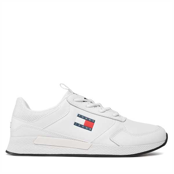 Sneakersy Tommy Jeans Tommy Jeans Flexi Runner EM0EM01409 Biela