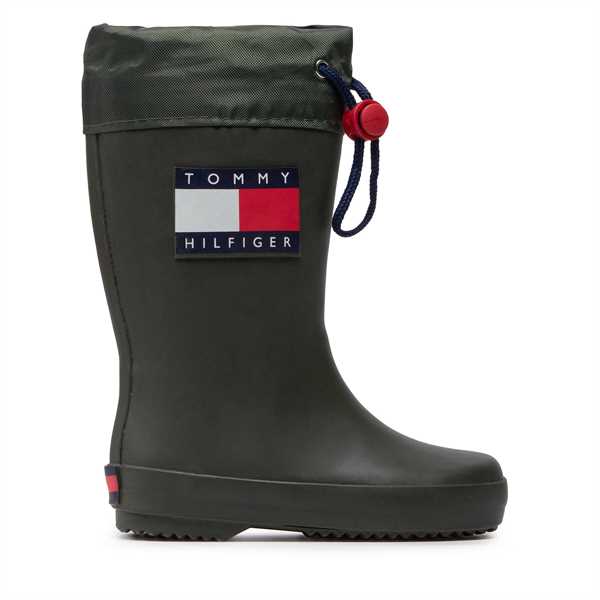 Gumáky Tommy Hilfiger Rain Boot T3X6-30766-0047 M Zelená