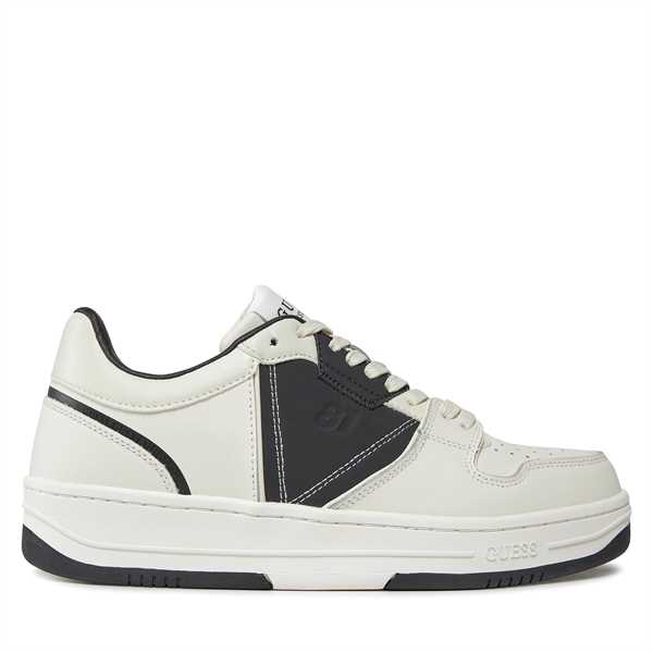 Sneakersy Guess Ancona Low FMPANC LEA12 Biela