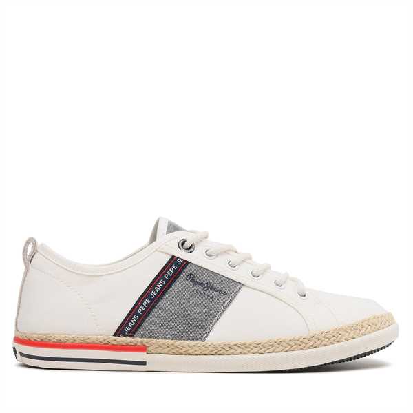 Espadrilky Pepe Jeans Maoui Tape PMS30917 Biela