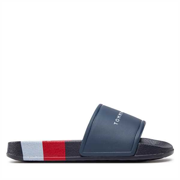 Šľapky Tommy Hilfiger Stripes Pool Slide T3B0-33458-1172Y Tmavomodrá