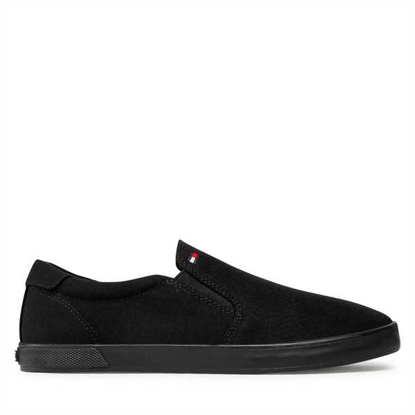 Tenisky Tommy Hilfiger Iconic Slip On FM0FM00597 Čierna