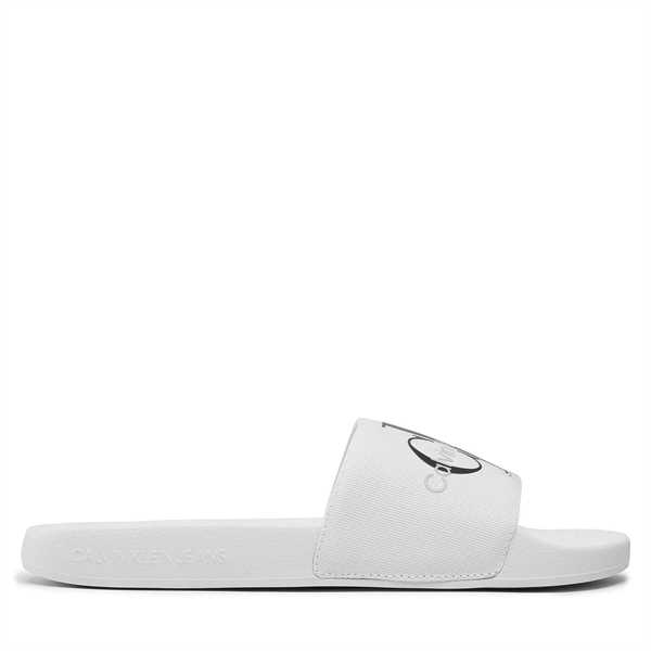 Šľapky Calvin Klein Jeans Slide Monogram Co YM0YM00061 Biela