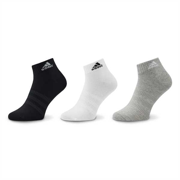 Ponožky Kotníkové Unisex adidas Thin and Light Ankle Socks 3 Pairs IC1283 Sivá