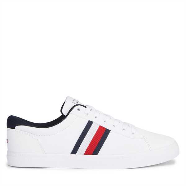 Tenisky Tommy Hilfiger Iconic Vulc Stripes Mesh FM0FM05072 Biela