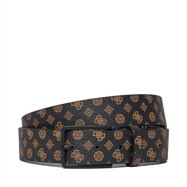 Pánsky opasok Guess Micro Peony Eco Belts BM7793 P4135 Hnedá