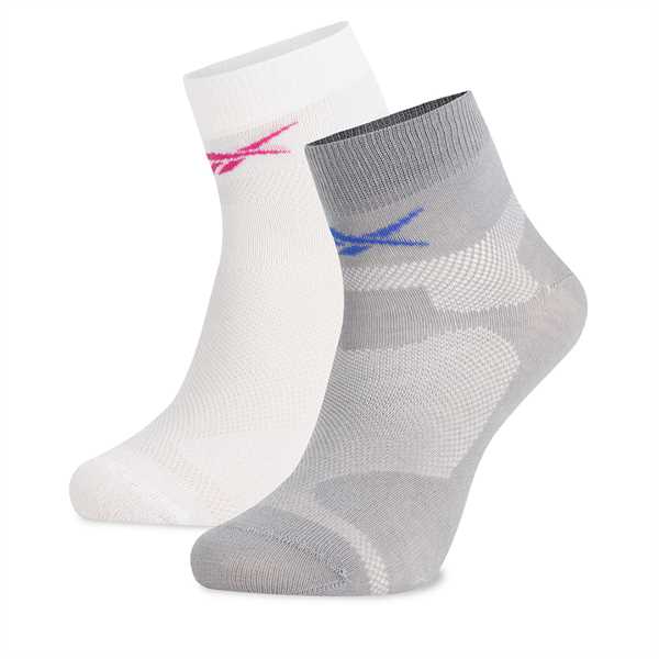 Súprava 2 párov kotníkových ponožiek unisex Reebok R0403-SS24 (2-pack) Biela