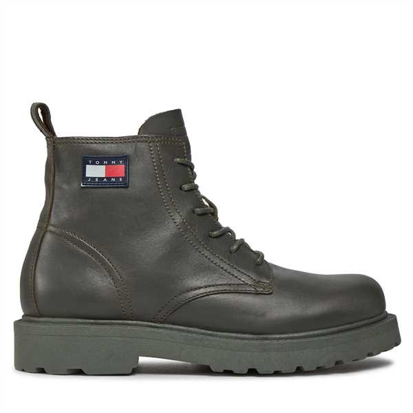 Outdoorová obuv Tommy Jeans Tjm Ruberized Lace Up EM0EM01276 Zelená